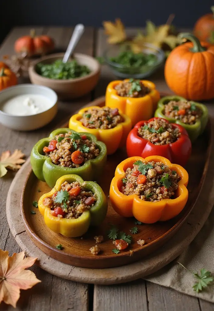 25 Cozy Dairy Free Crockpot Recipes Perfect for Fall - 23. Vegan Stuffed Bell Peppers