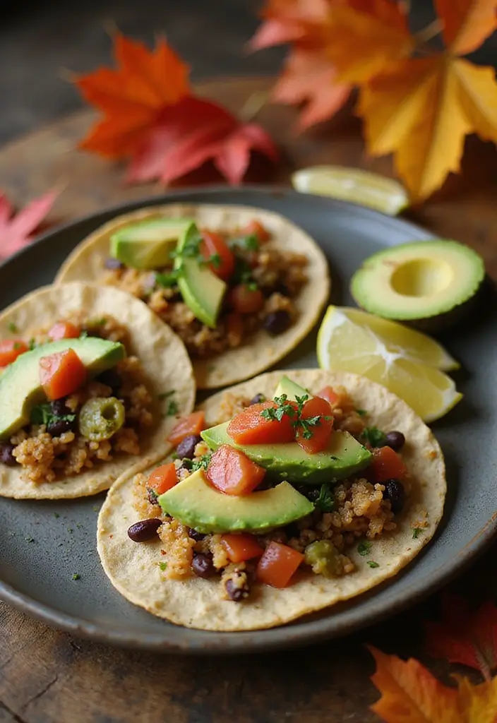 25 Cozy Dairy Free Crockpot Recipes Perfect for Fall - 8. Quinoa and Black Bean Tacos
