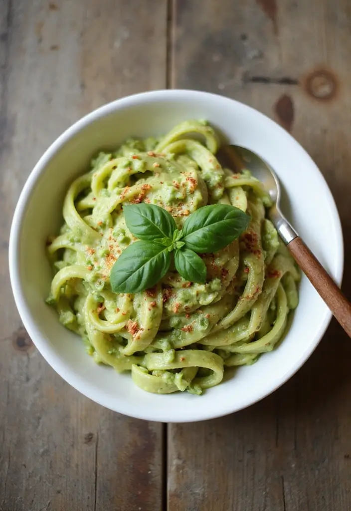 25 Creamy Dairy Free Pasta Recipes That Hit the Spot - 1. Creamy Avocado Pasta