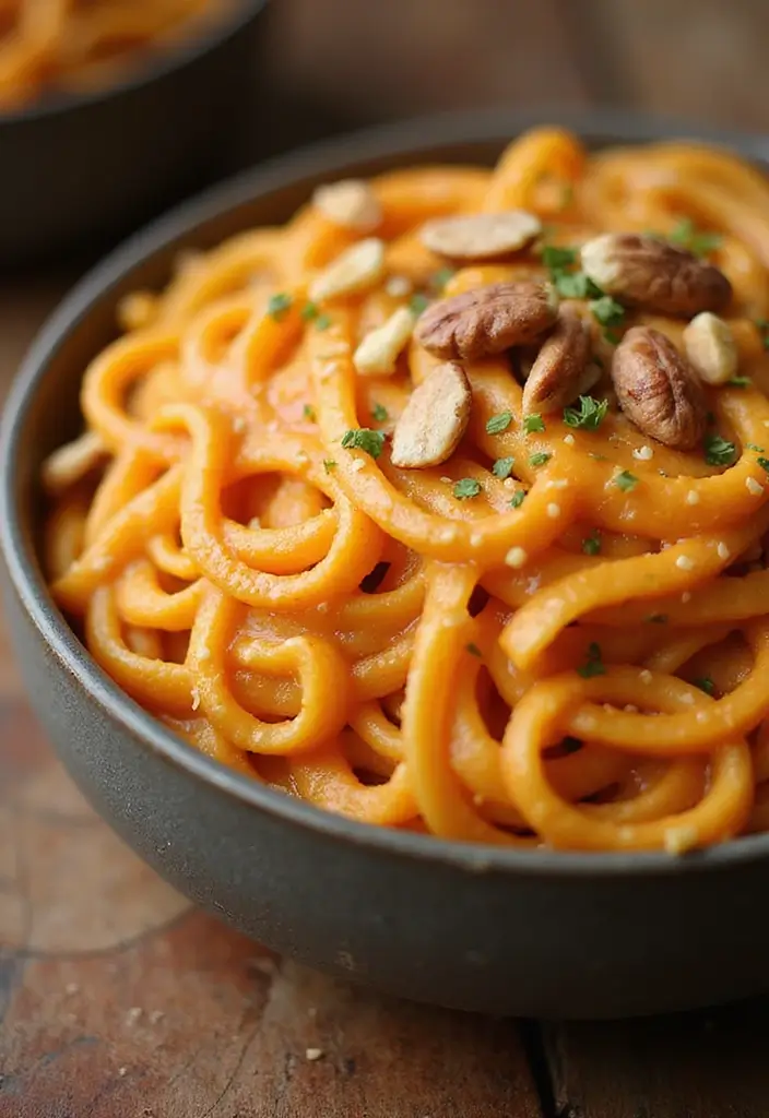 25 Creamy Dairy Free Pasta Recipes That Hit the Spot - 16. Sweet Potato Pasta