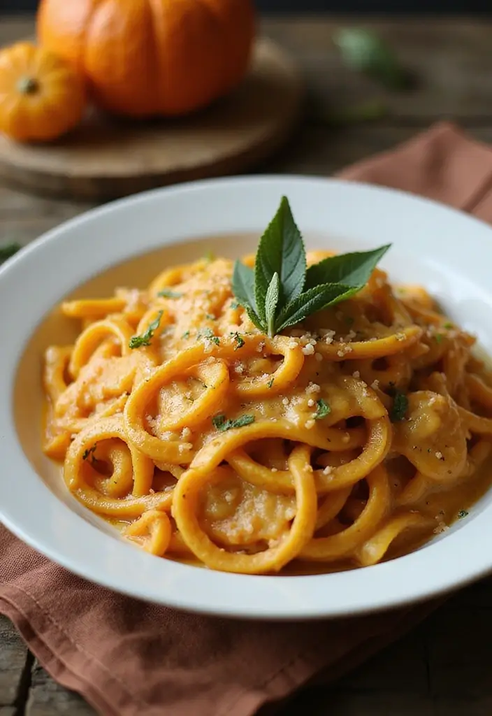 25 Creamy Dairy Free Pasta Recipes That Hit the Spot - 22. Pumpkin Sage Pasta