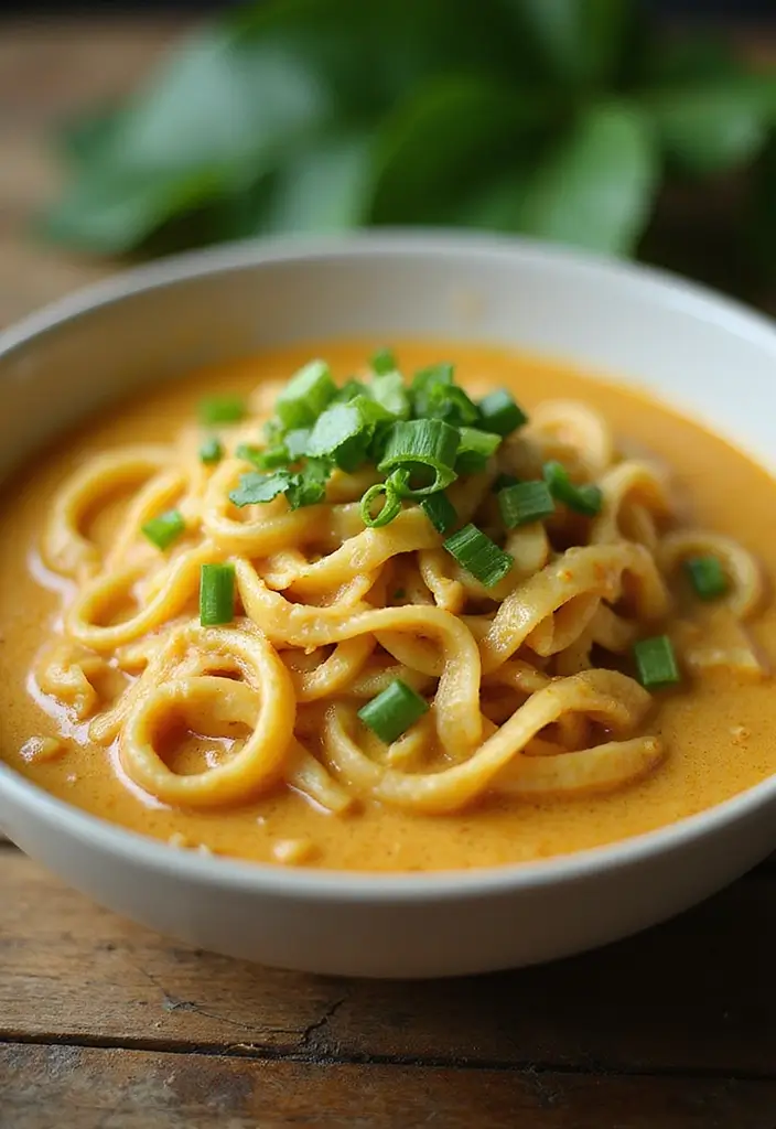 25 Creamy Dairy Free Pasta Recipes That Hit the Spot - 23. Creamy Coconut Curry Pasta