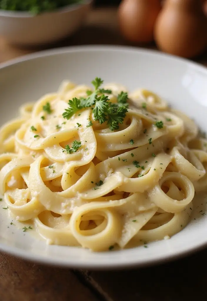25 Creamy Dairy Free Pasta Recipes That Hit the Spot - 24. Creamy Fettuccine Alfredo