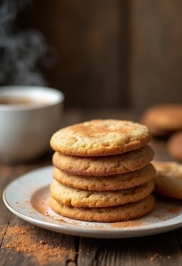 25 Creamy & Delicious Dairy Free Dessert Recipes You’ll Crave - 10. Vegan Snickerdoodle Cookies