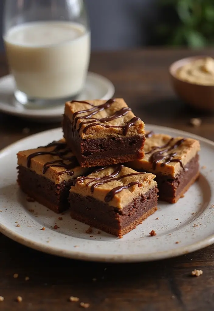 25 Creamy & Delicious Dairy Free Dessert Recipes You’ll Crave - 13. Peanut Butter Chocolate Chip Brownies