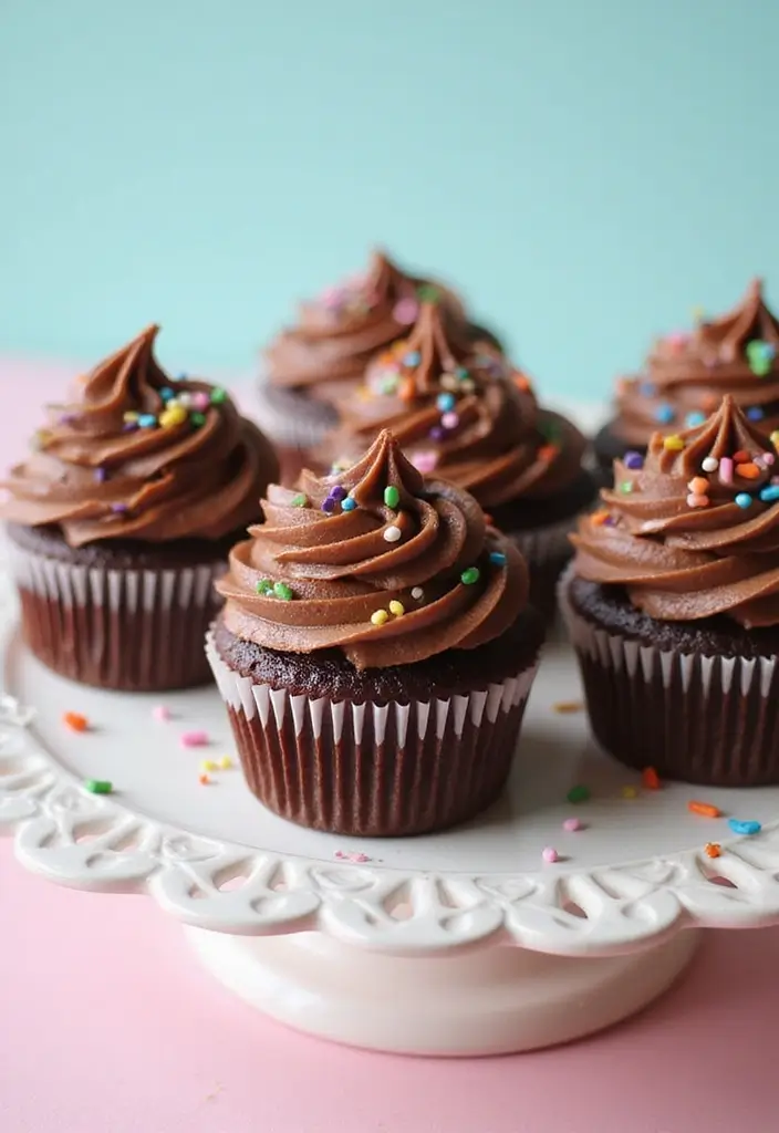 25 Creamy & Delicious Dairy Free Dessert Recipes You’ll Crave - 21. Vegan Chocolate Cupcakes