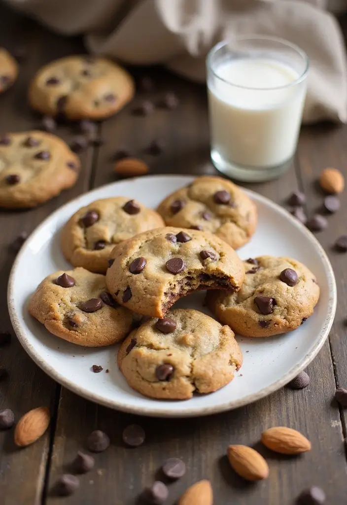 25 Creamy & Delicious Dairy Free Dessert Recipes You’ll Crave - 3. Vegan Chocolate Chip Cookies