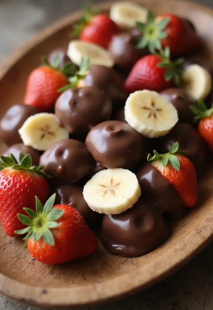 25 Creamy & Delicious Dairy Free Dessert Recipes You’ll Crave - 7. Chocolate-Dipped Fruit