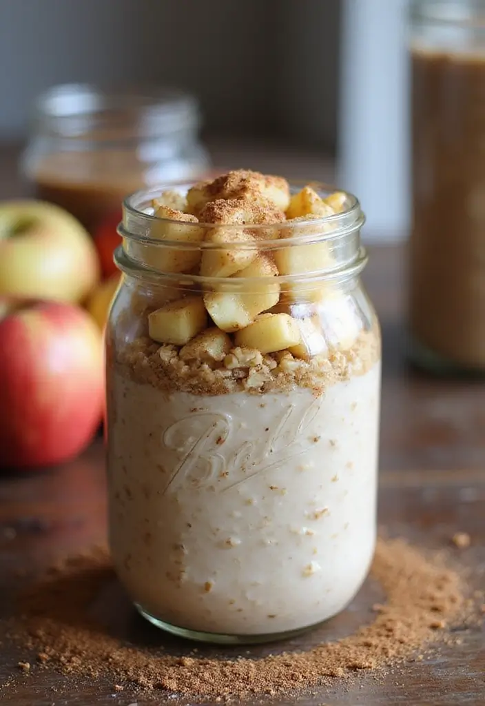 25 Dairy Free Breakfast Recipes to Kickstart Your Morning - 14. Apple Cinnamon Overnight Oats