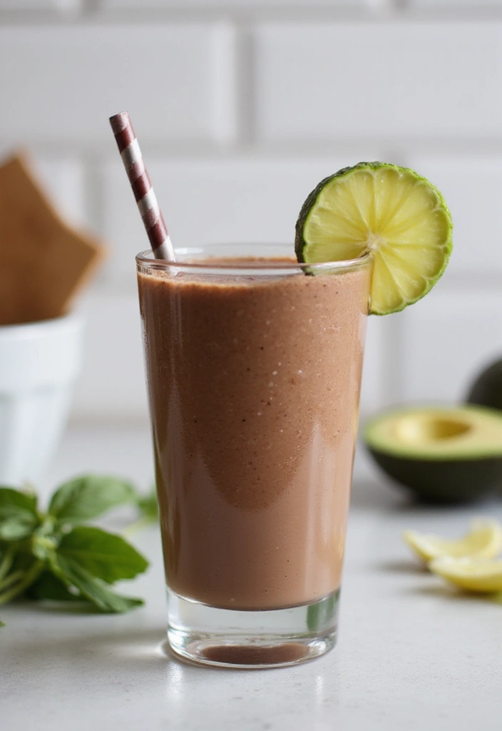 25 Dairy Free Breakfast Recipes to Kickstart Your Morning - 16. Chocolate Avocado Smoothie