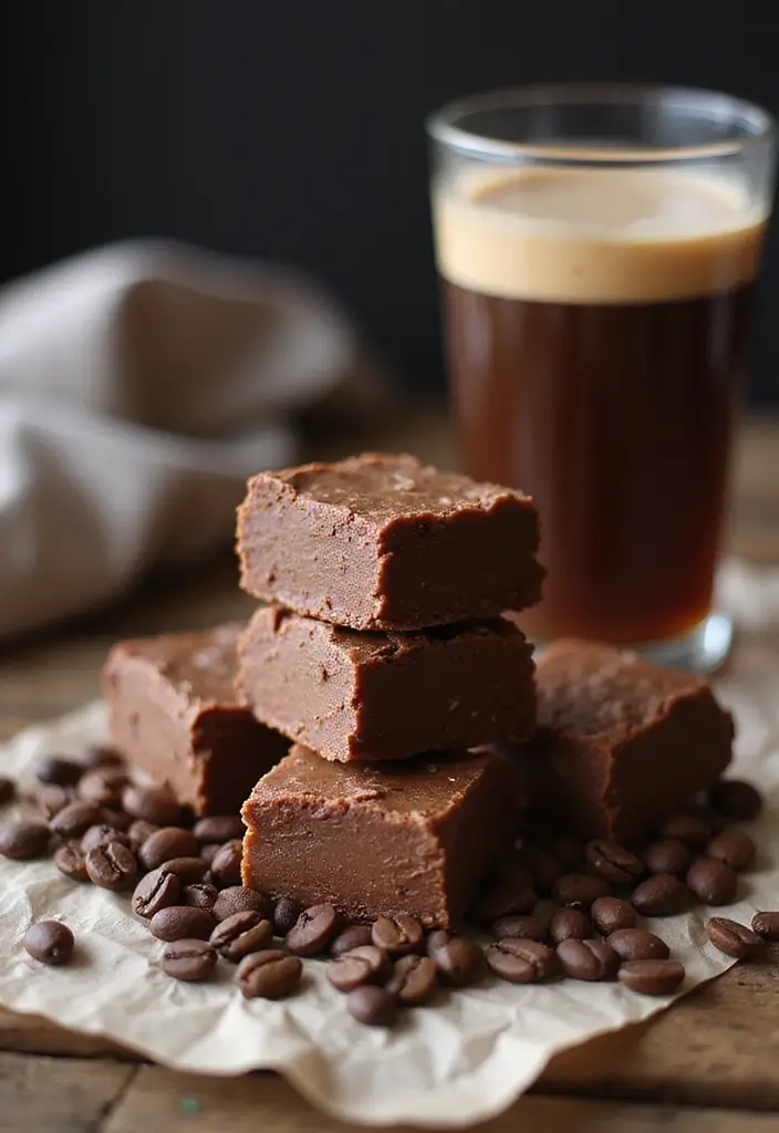 25 Dairy Free Fudge Recipes That Melt in Your Mouth - 19. Mocha Latte Fudge