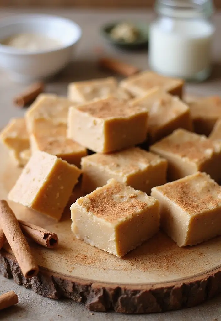 25 Dairy Free Fudge Recipes That Melt in Your Mouth - 23. Cinnamon Roll Fudge