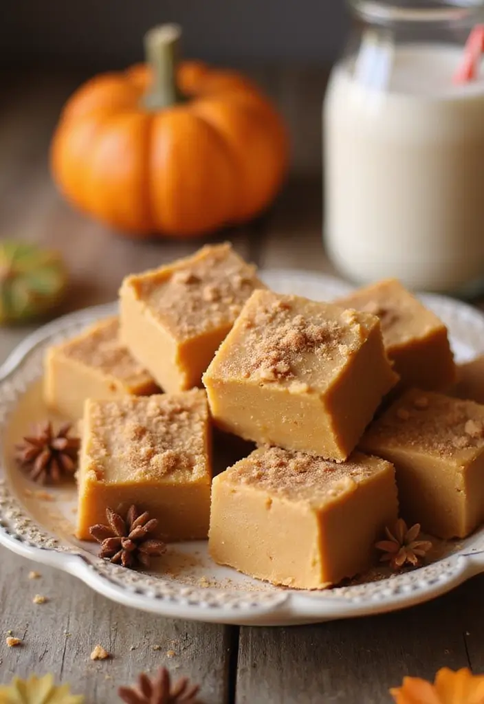25 Dairy Free Fudge Recipes That Melt in Your Mouth - 24. Pumpkin Spice Latte Fudge