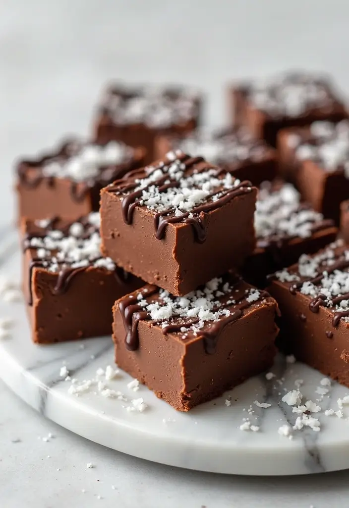 25 Dairy Free Fudge Recipes That Melt in Your Mouth - 4. Nut-Free Chocolate Coconut Fudge