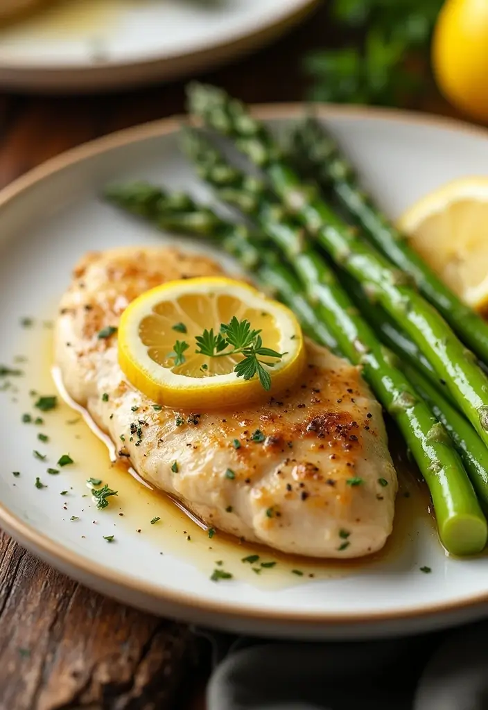 25 Easy Gluten and Dairy Free Recipes for Busy Weeknights - 1. One-Pan Lemon Garlic Chicken with Asparagus