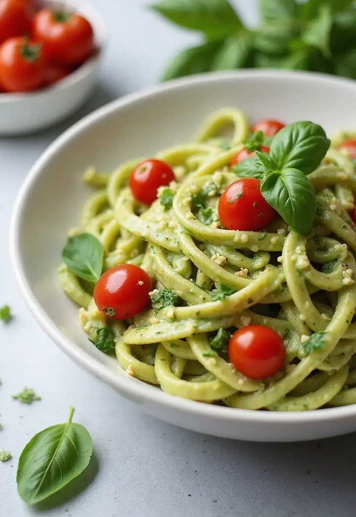 25 Easy Gluten and Dairy Free Recipes for Busy Weeknights - 14. Creamy Avocado Pasta
