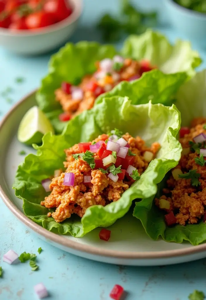 25 Easy Gluten and Dairy Free Recipes for Busy Weeknights - 16. BBQ Chicken Lettuce Wraps