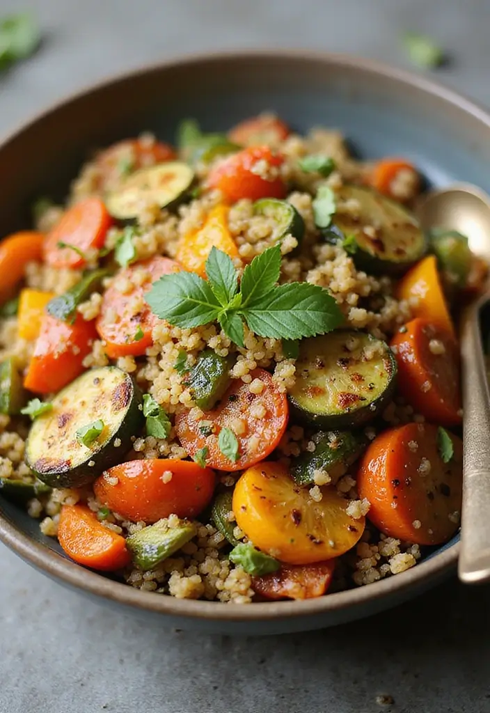25 Easy Gluten and Dairy Free Recipes for Busy Weeknights - 17. Roasted Vegetable Quinoa Bowl