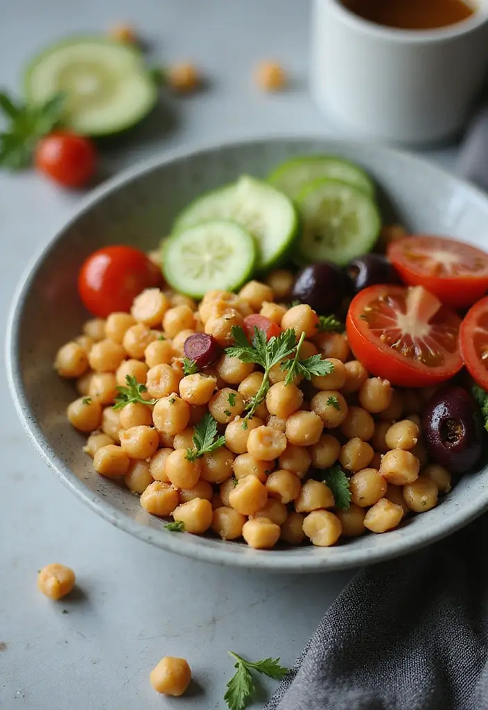 25 Easy Gluten and Dairy Free Recipes for Busy Weeknights - 19. Greek Chickpea Bowl