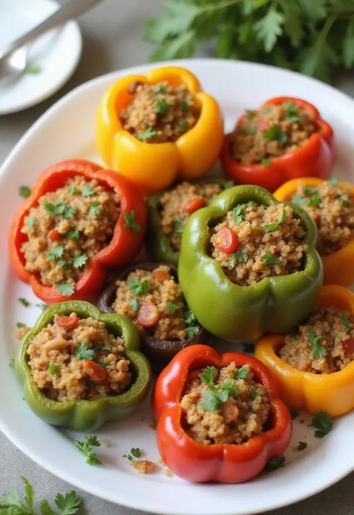 25 Easy Gluten and Dairy Free Recipes for Busy Weeknights - 5. Baked Stuffed Peppers