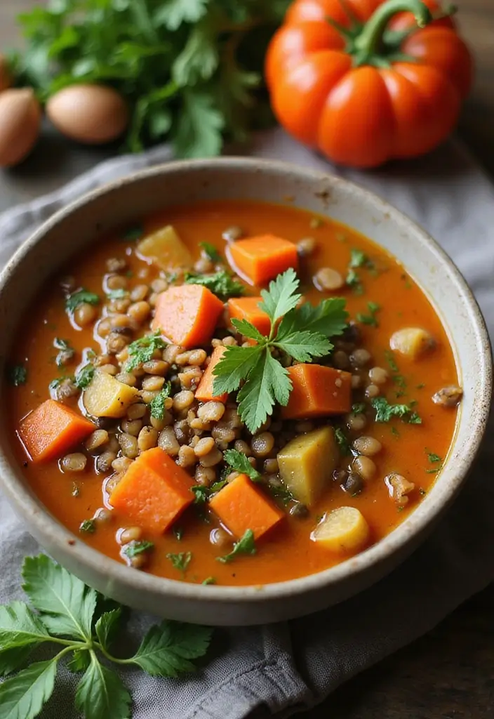 25 Easy Gluten and Dairy Free Recipes for Busy Weeknights - 9. Lentil Vegetable Soup