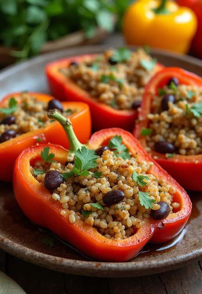 25 Family-Favorite Dairy and Egg Free Recipes Everyone Can Enjoy - 12. Vegan Stuffed Peppers