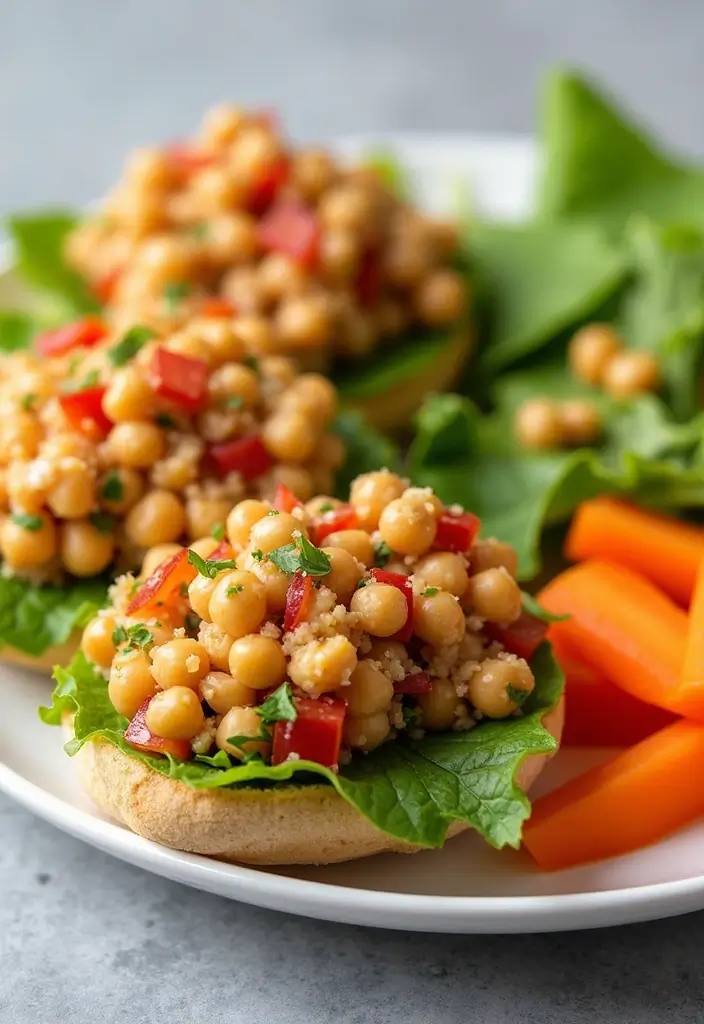 25 Family-Favorite Dairy and Egg Free Recipes Everyone Can Enjoy - 2. Quick Chickpea Salad Sandwiches