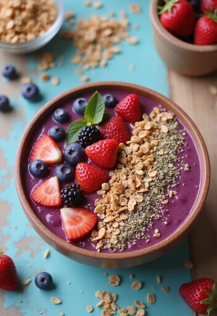 25 Family-Favorite Dairy and Egg Free Recipes Everyone Can Enjoy - 22. Almond Butter Smoothie Bowl