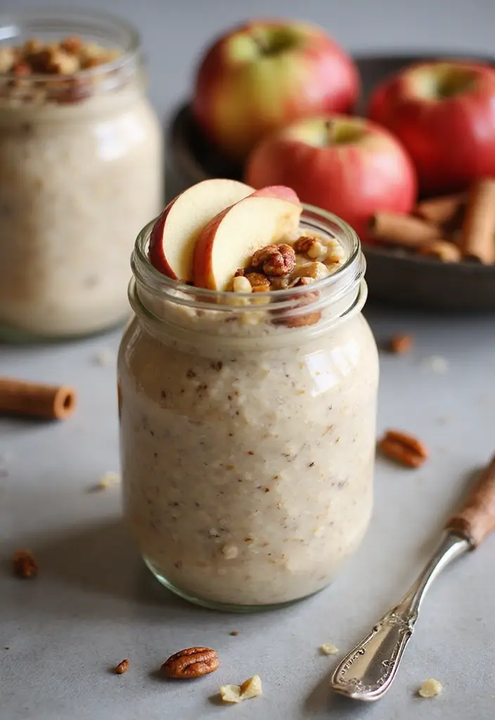25 Gluten Free Dairy Free Brunch Recipes That Impress Guests - 16. Apple Cinnamon Overnight Oats