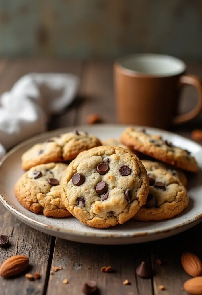 25 Gluten Free Dairy Free Brunch Recipes That Impress Guests - 23. Almond Flour Chocolate Chip Cookies