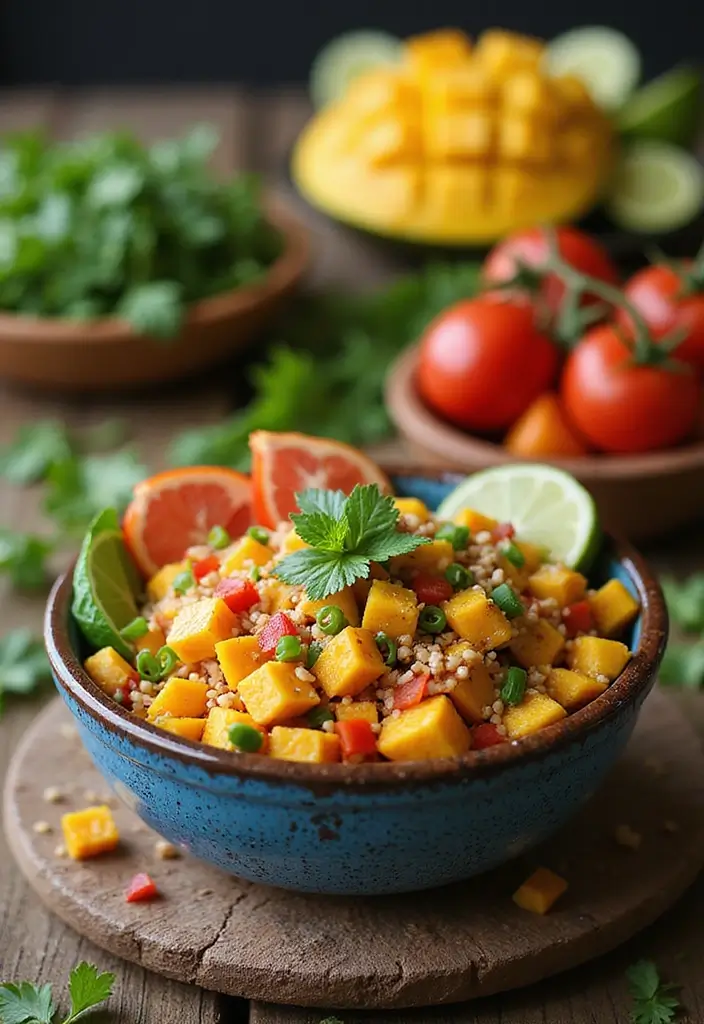 25 Gluten Free Dairy Free Brunch Recipes That Impress Guests - 24. Thai Mango Salad with Lime Dressing