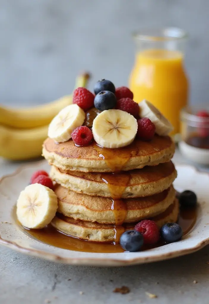 25 Gluten Free Dairy Free Brunch Recipes That Impress Guests - 4. Banana Oatmeal Pancakes