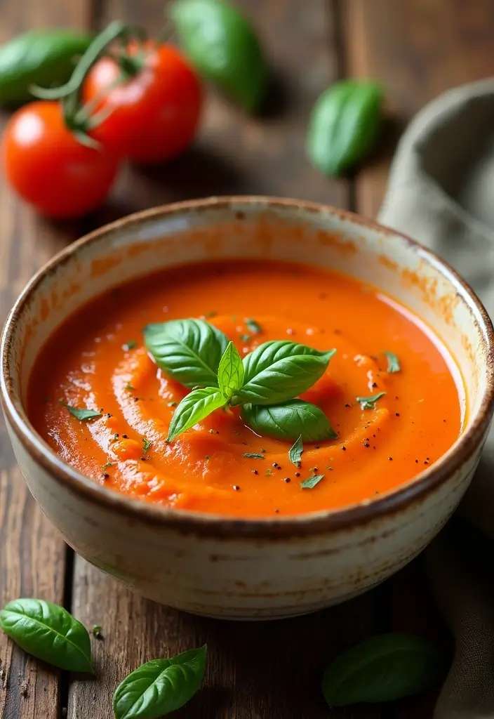 25 Low Carb Dairy Free Recipes That’ll Keep You Satisfied - 18. Creamy Tomato Basil Soup
