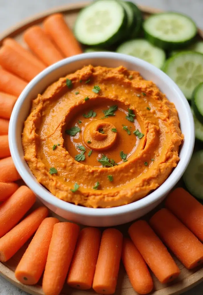 25 Low Carb Dairy Free Recipes That’ll Keep You Satisfied - 7. Roasted Red Pepper Hummus