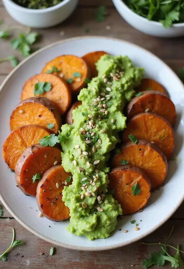 25 Nourishing Grain Free Dairy Free Recipes for Gut Health - 13. Avocado Toast on Sweet Potato