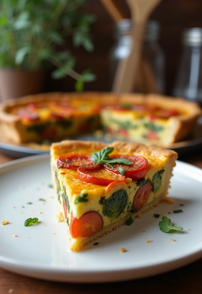 25 Nourishing Grain Free Dairy Free Recipes for Gut Health - 16. Roasted Vegetable Quiche