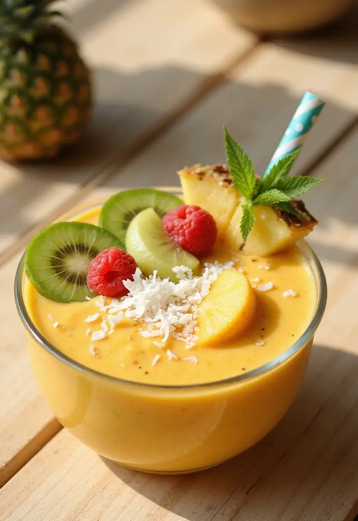 25 Nourishing Grain Free Dairy Free Recipes for Gut Health - 20. Tropical Smoothie Bowl