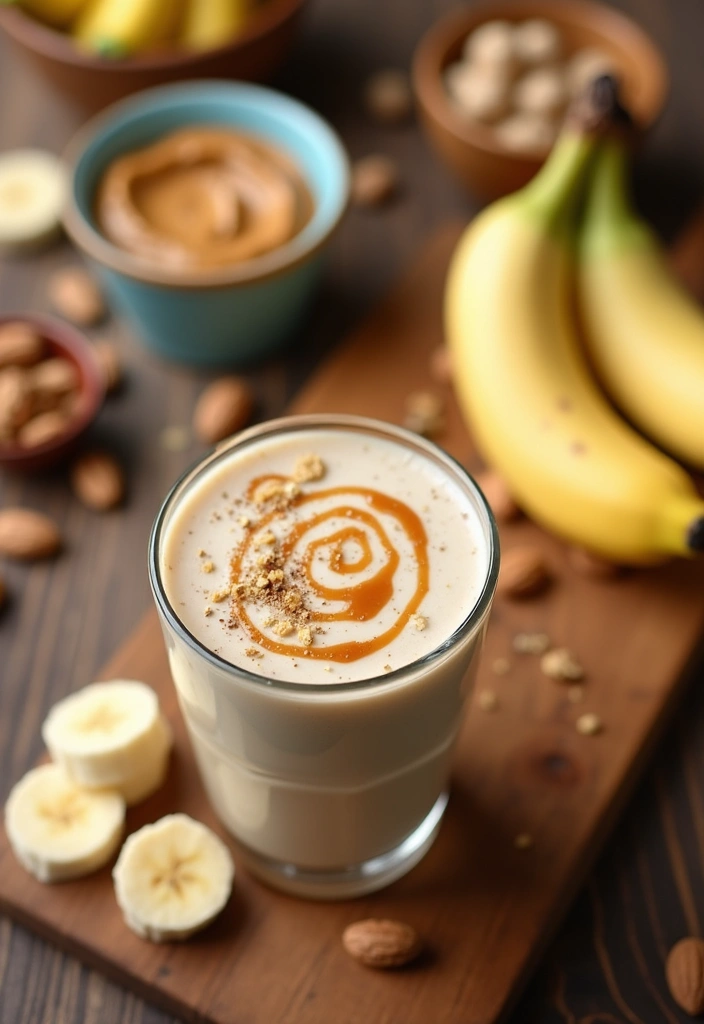 25 Refreshing Dairy Free Smoothie Recipes for Glowing Skin - 11. Nutty Banana Smoothie