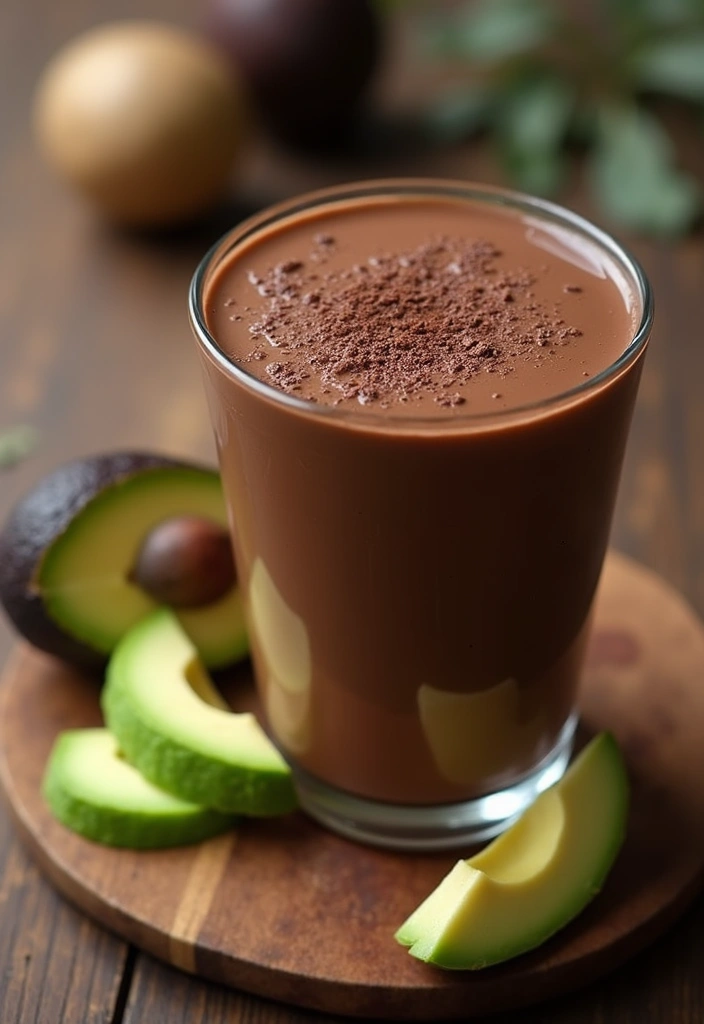 25 Refreshing Dairy Free Smoothie Recipes for Glowing Skin - 4. Chocolate Avocado Smoothie
