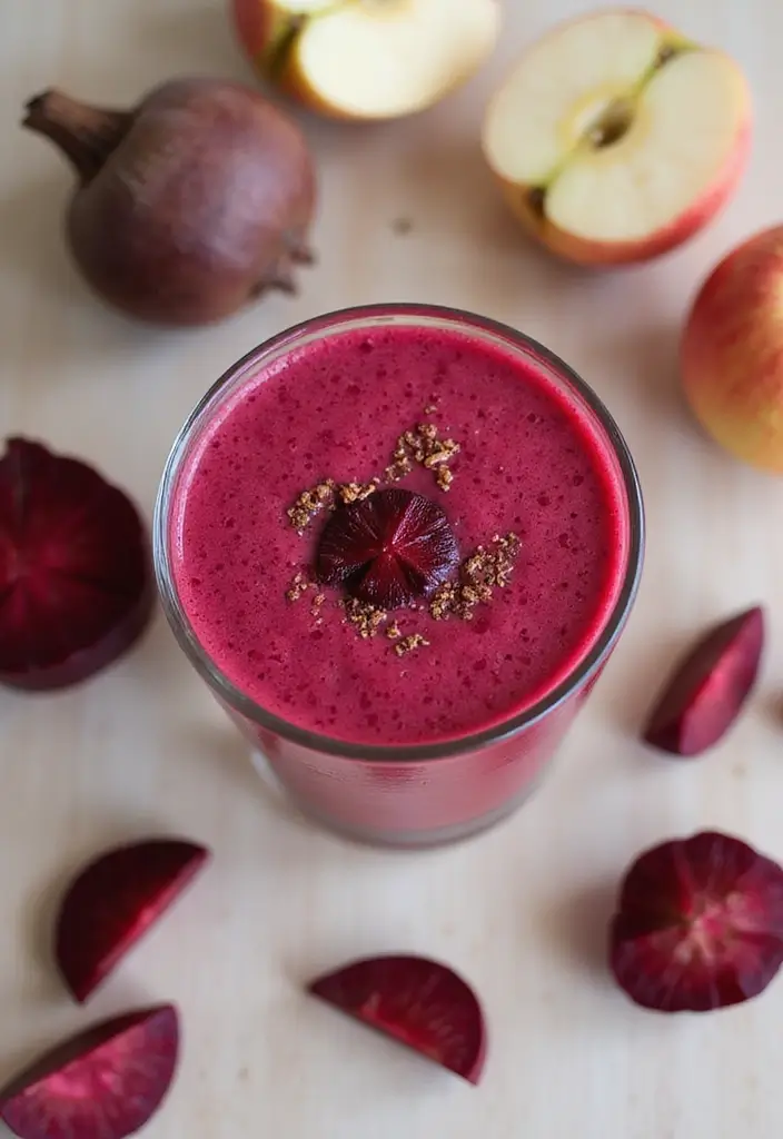 25 Refreshing Dairy Free Smoothie Recipes for Glowing Skin - 6. Beetroot Beauty Smoothie