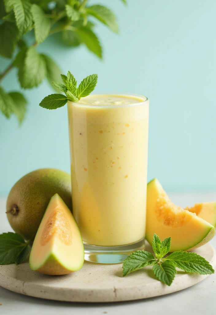 25 Refreshing Dairy Free Smoothie Recipes for Glowing Skin - 9. Honeydew Melon Smoothie