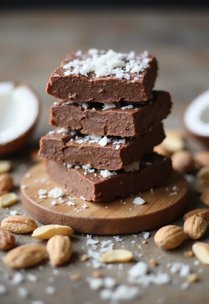 25 Simple Recipes That Are 100% Dairy Free and Delicious - 13. Chocolate Coconut Energy Bars