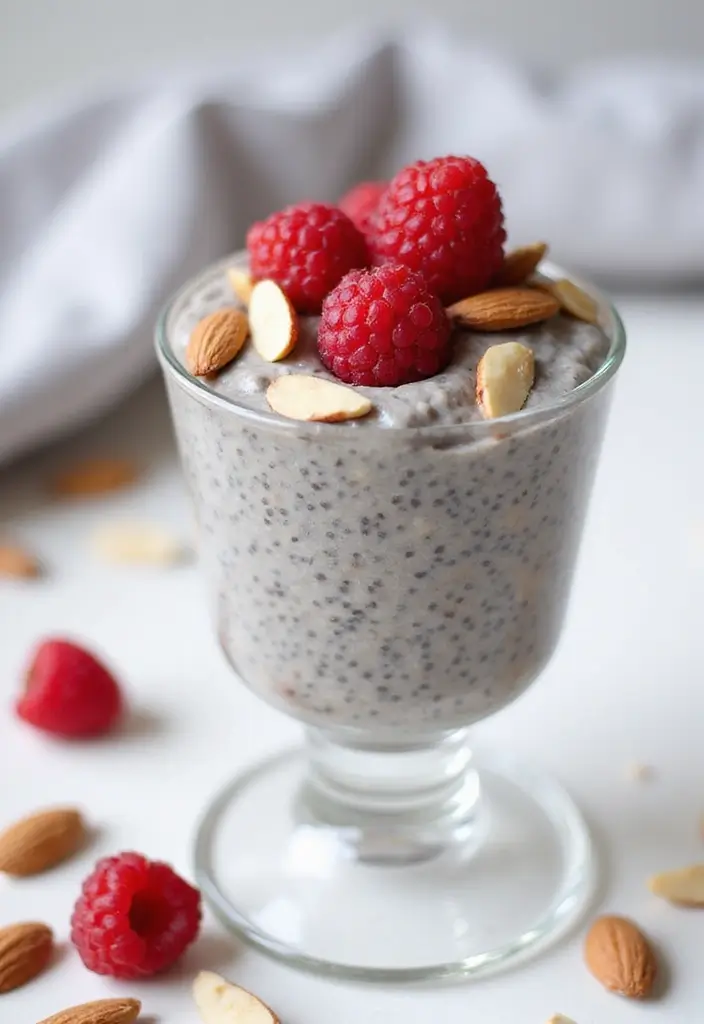 25 Simple Recipes That Are 100% Dairy Free and Delicious - 15. Raspberry Almond Chia Pudding