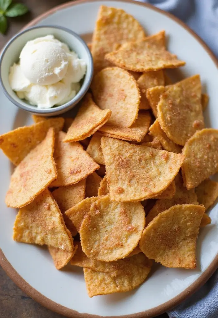 25 Simple Recipes That Are 100% Dairy Free and Delicious - 21. Cinnamon Sugar Tortilla Chips