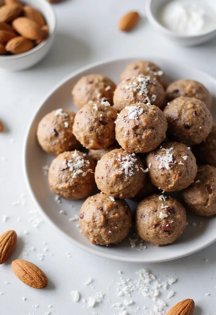 25 Simple Recipes That Are 100% Dairy Free and Delicious - 7. Almond Joy Energy Bites