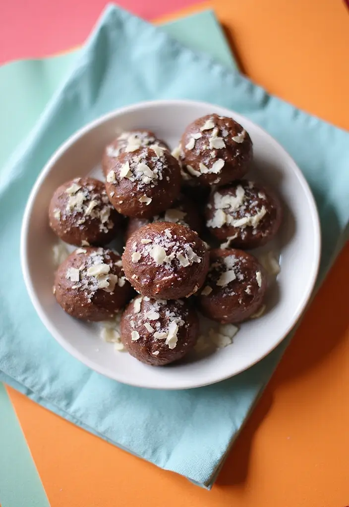 25 Vegan Dairy Free Gluten Free Recipes That Taste Incredible - 12. Chocolate Coconut Energy Bites