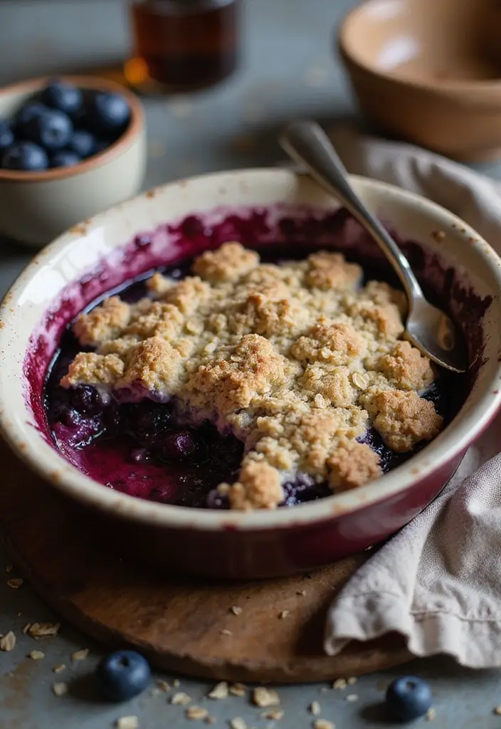 25 Vegan Dairy Free Gluten Free Recipes That Taste Incredible - 17. Vegan Blueberry Crumble