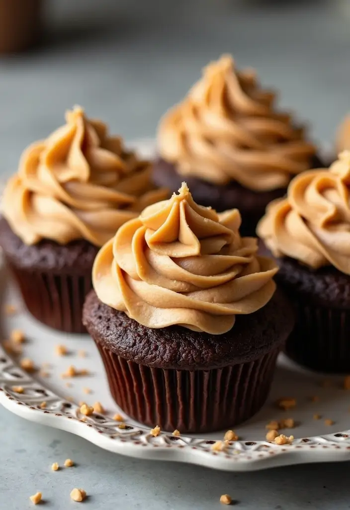 25 Vegan Dairy Free Gluten Free Recipes That Taste Incredible - 21. Chocolate Peanut Butter Cupcakes