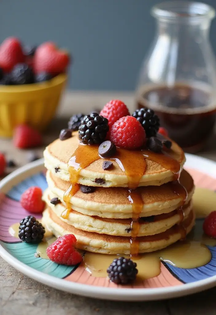 25 Vegan Dairy Free Gluten Free Recipes That Taste Incredible - 24. Vegan Chocolate Chip Pancakes