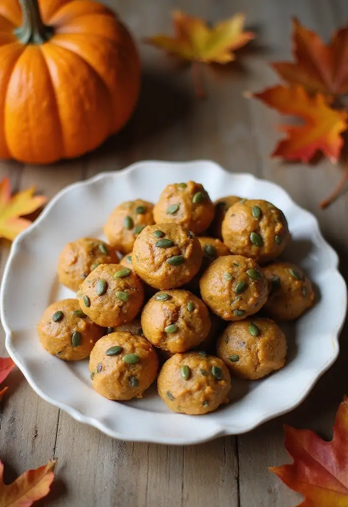 25 Vegan Dairy Free Gluten Free Recipes That Taste Incredible - 6. Pumpkin Spice Energy Bites